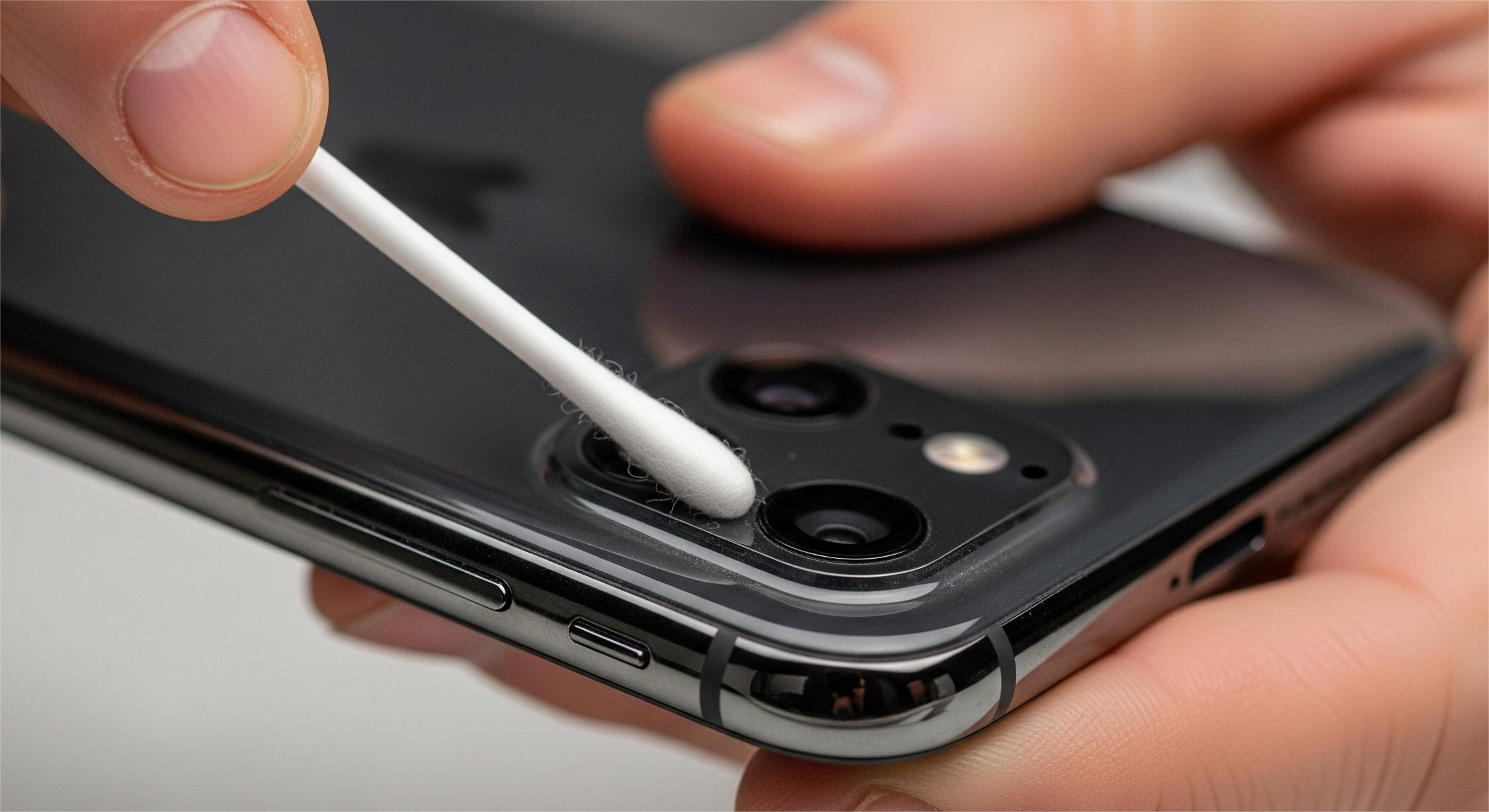 Clean smartphone screen - step 3